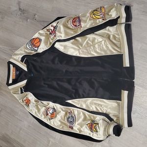 Vintage Veezo Wear NBA Basketball Jacket XL Y2K Velour Patch Coat Full Zip Retro